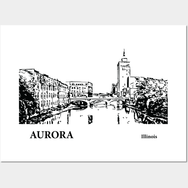 Aurora - Illinois Wall Art by Lakeric